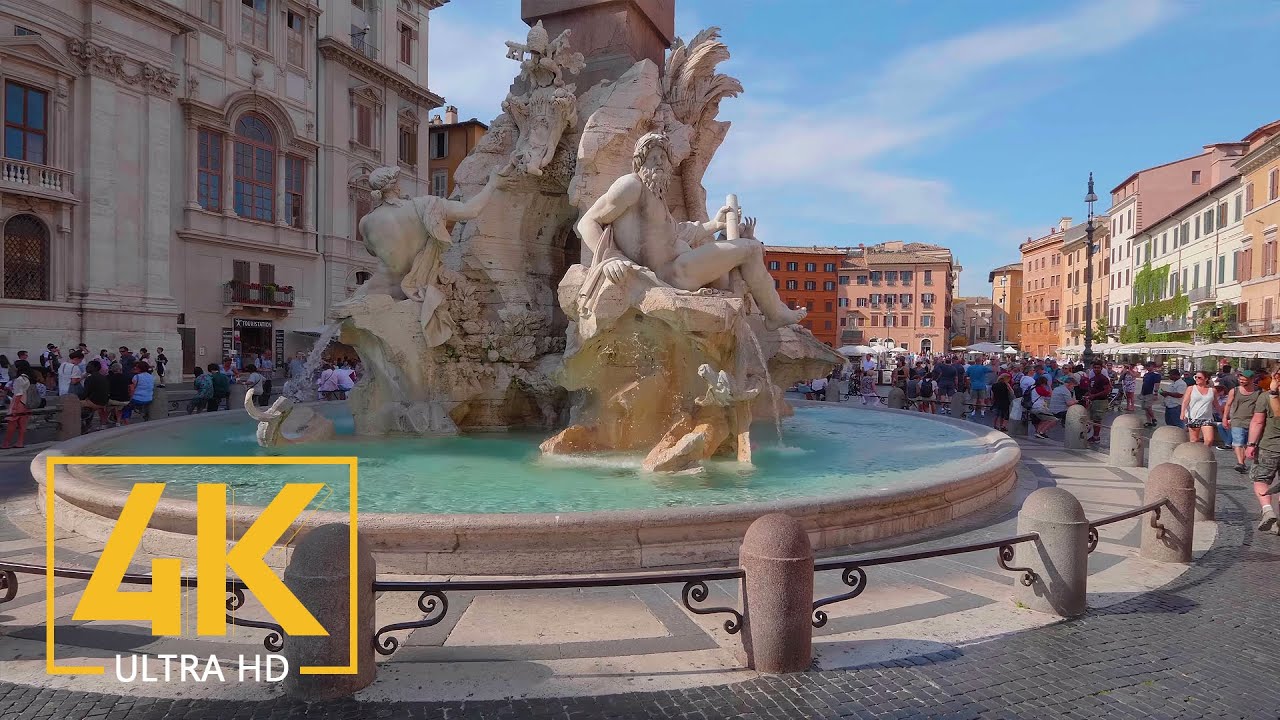 Rome, Italy - 4K Virtual Walking Tour around the City - Travel Guide